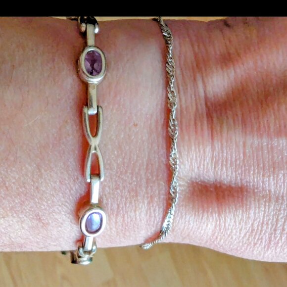 VTG Amethyst Tennis Bracelet - Picture 5 of 6